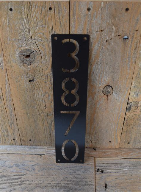 black metal house number ideas